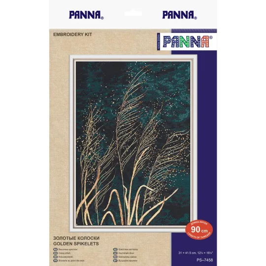Kit de point de croix PANNA "Épis dorés" 31 x 41,5 cm PPS-7458