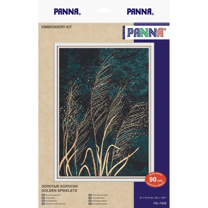 Kreuzstich-Set PANNA "Goldene Ähren" 31 x 41,5 cm PPS-7458