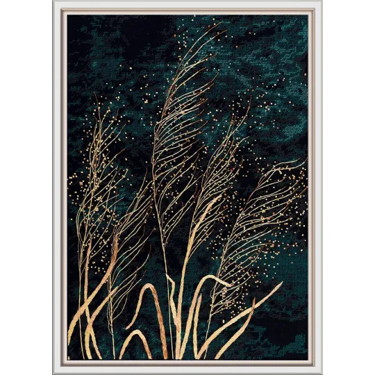 Kreuzstich-Set PANNA "Goldene Ähren" 31 x 41,5 cm PPS-7458