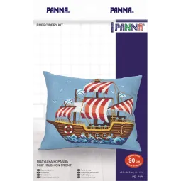 (D) Kreuzstich-Set PANNA "Schiff (Kissenfront)" 48,5 x 39,5 cm PPD-7176