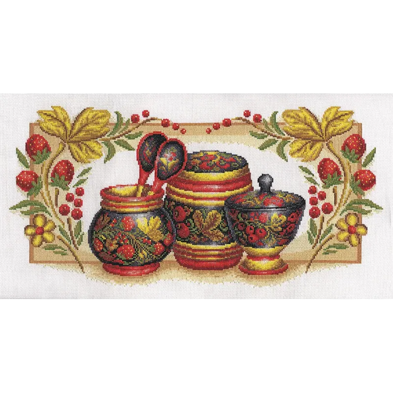 Набор для вышивания крестом PANNA "Хохлома" 52 x 26,5 см PNH-0311