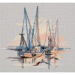 Kreuzstich-Set PANNA „Charleston Hafen“ 20,5 x 18,5 cm PGM-7268
