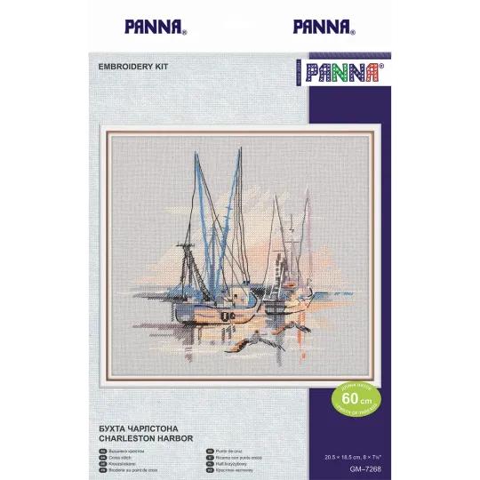 Набор для вышивания крестом PANNA "Charleston harbor" 20.5 x 18.5 см PGM-7268