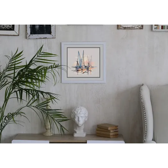 Набор для вышивания крестом PANNA "Charleston harbor" 20.5 x 18.5 см PGM-7268