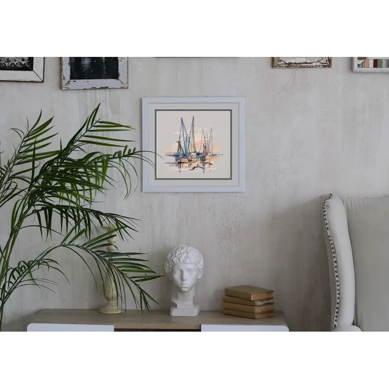 Набор для вышивания крестом PANNA "Charleston harbor" 20.5 x 18.5 см PGM-7268