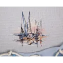 Kit de point de croix PANNA "Charleston harbor" 20,5 x 18,5 cm PGM-7268