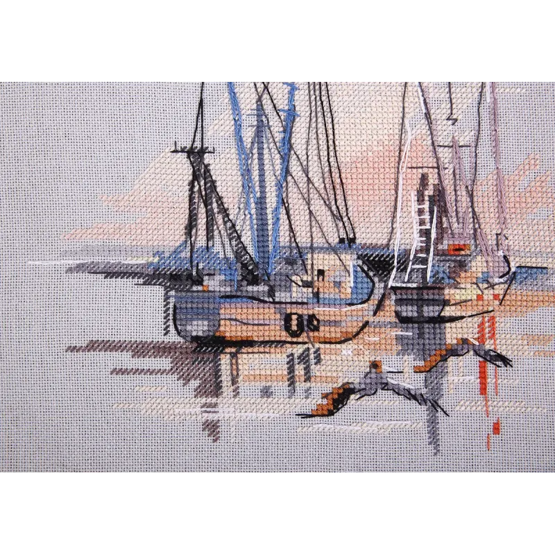 Набор для вышивания крестом PANNA "Charleston harbor" 20.5 x 18.5 см PGM-7268