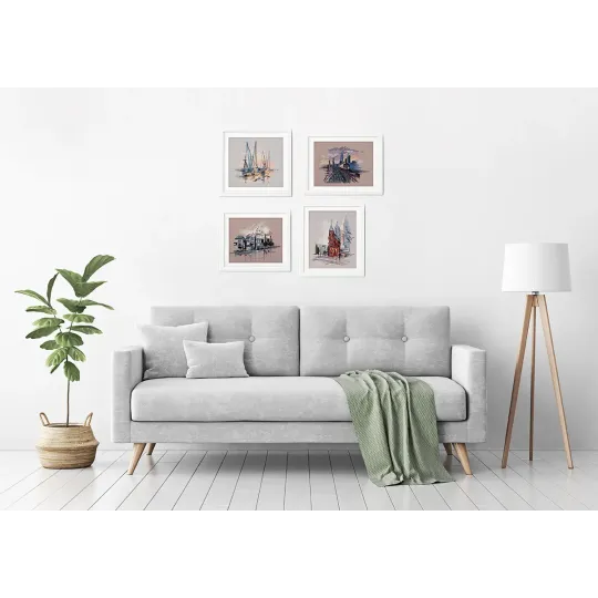 Набор для вышивания крестом PANNA "Charleston harbor" 20.5 x 18.5 см PGM-7268