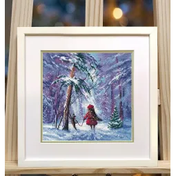 Kryželio siuvinėjimo rinkinys "Žiemos pasaka" 18 × 18 cm S1663