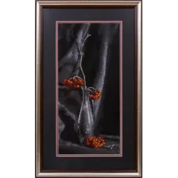 Набор для вышивания крестом PANNA «Рябиновый ноктюрн» 18 x 38 см PN-0964