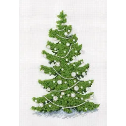 Kit de point de croix KLART «Épinette de velours» 13,5 x 19,5 cm KL8-484