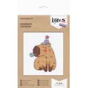 Набор для вышивания крестиком KLART "Капибара" 8,5 x 11 см KL12-066
