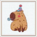 Kit de point de croix KLART "Capybara" 8,5 x 11 cm KL12-066