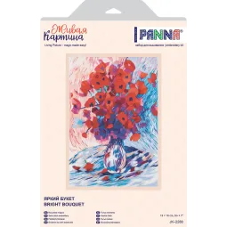 Cross stitch kit PANNA "Bright bouquet" PJK-2288