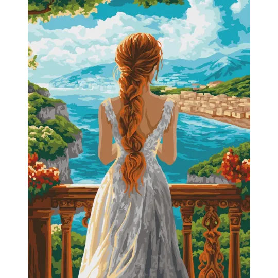 Malen nach Zahlen Kit "Die Schönheit der Küste" 40x50 cm W099 0425