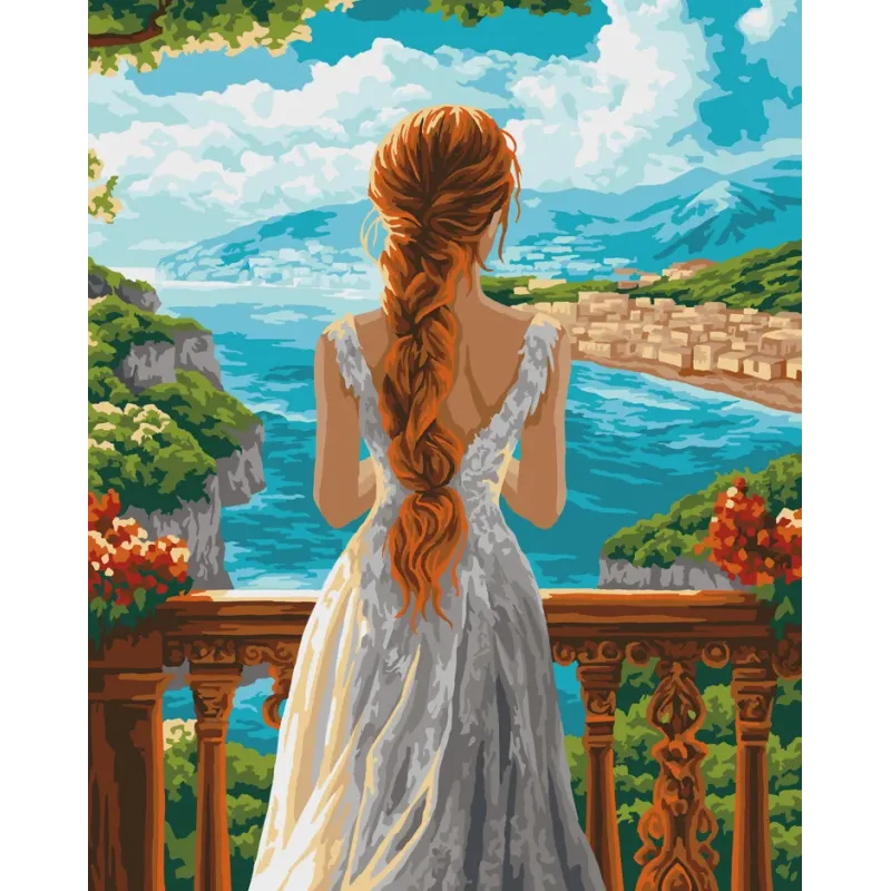 Malen nach Zahlen Kit "Die Schönheit der Küste" 40x50 cm W099 0425