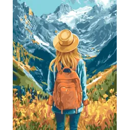 Kit de peinture par numéros "L'aventure vous attend" 40x50 cm W098 0425