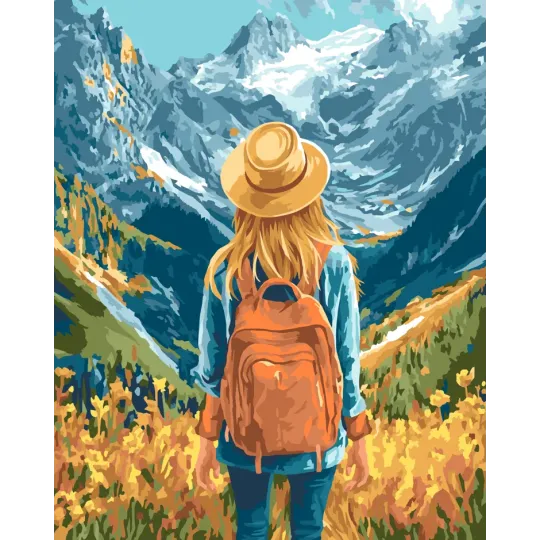 Malen nach Zahlen Set "Abenteuer erwartet" 40x50 cm W098 0425