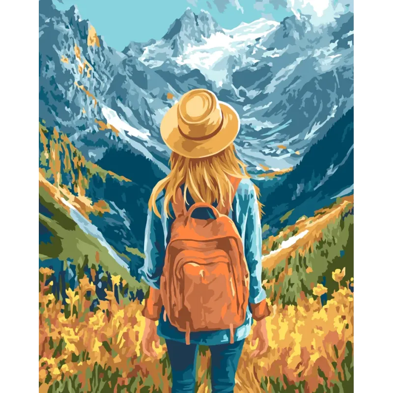 Malen nach Zahlen Set "Abenteuer erwartet" 40x50 cm W098 0425