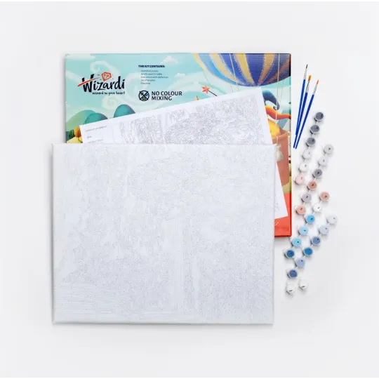 Malen nach Zahlen Set "Abenteuer erwartet" 40x50 cm W098 0425