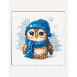 Cross Stitch Kit "Cuddly Owl" 15x15 cm SRA1019