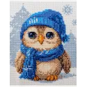 Набор для вышивания крестом "Милый совенок" 15x15 см SRA1019