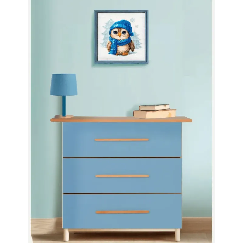 Набор для вышивания крестом "Милый совенок" 15x15 см SRA1019