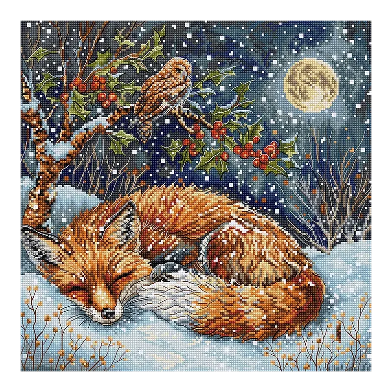 Kreuzstich-Set "Frosted Dreams" 26x26cm SLETIL9938
