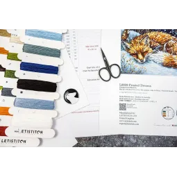 Cross stitch kit "Frosted Dreams" 26x26cm SLETIL9938