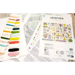 Kreuzstich-Set "Spring Sampler" 38x27cm SLETIL9937