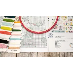 Kreuzstich-Set "Spring Sampler" 38x27cm SLETIL9937