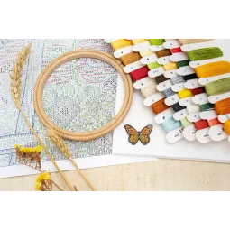 Kreuzstich-Set "Herbstbauernhof" 27x35cm SLETIL9936