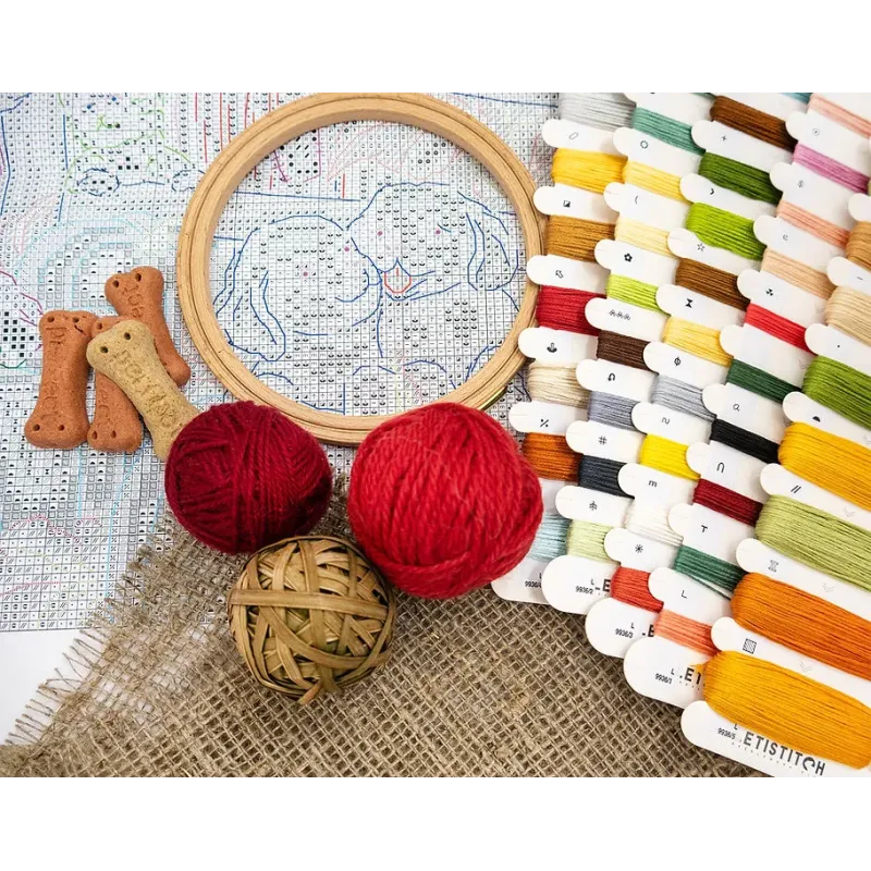 Kreuzstich-Set "Herbstfarm" 27x35cm SLETIL9936