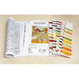 Kreuzstich-Set "Herbstfarm" 27x35cm SLETIL9936