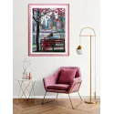 Cross stitch kit - Aine collection "Blooming New York" 30x40 cm SRA1015