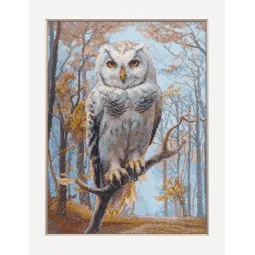 Cross Stitch Kit "Wildwood Owl" 30x40 cm SRA1016