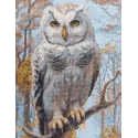 Kit de point de croix "Chouette dans les bois" 30x40 cm SRA1016