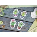 Kreuzstich-Set "Emotionale Kakteen. Abzeichen. Magnete" 7*5 cm ST-1077