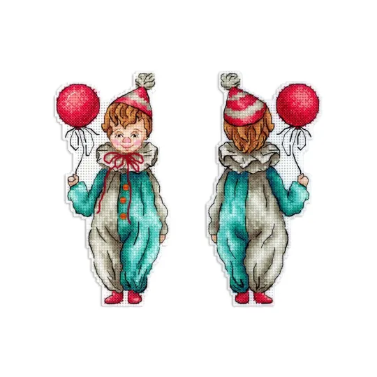 Kit de point de croix "Jeune clown" 16*8 cm SR-1114