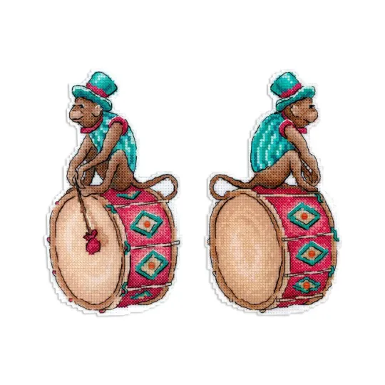 Набор для вышивания крестом «Цирковой музыкант» 16*9 см SR-1113