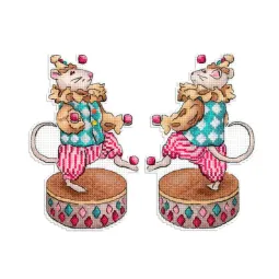 Набор для вышивания крестом "Маленький жонглер" 16*11 см SR-1111