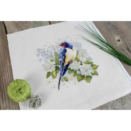 Kreuzstich-Set "Die Schwalben" 18*19 cm SNV-922