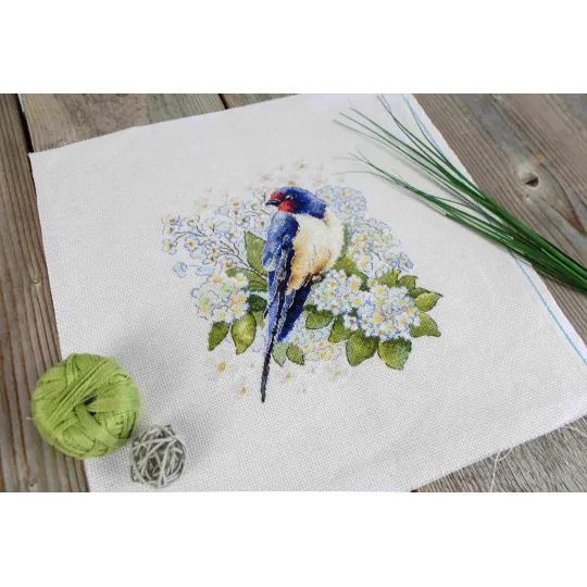 Набор для вышивания крестом "Ласточки" 18*19 см SNV-922