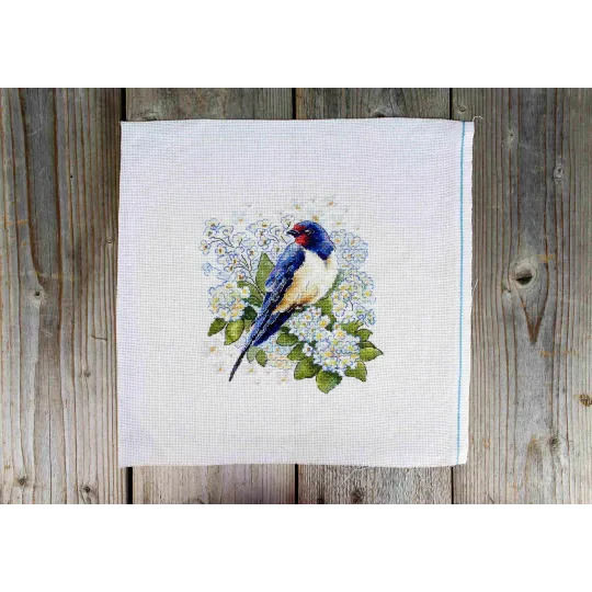Набор для вышивания крестом "Ласточки" 18*19 см SNV-922