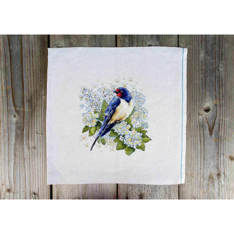 Набор для вышивания крестом "Ласточки" 18*19 см SNV-922