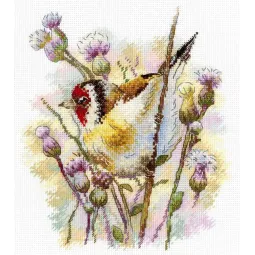 Cross stitch kit "Lurking Goldfinch" 18*19 cm SNV-921