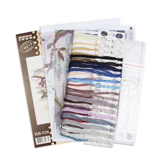 Kit de point de croix "Moineau agile" 19*19 cm SNV-920