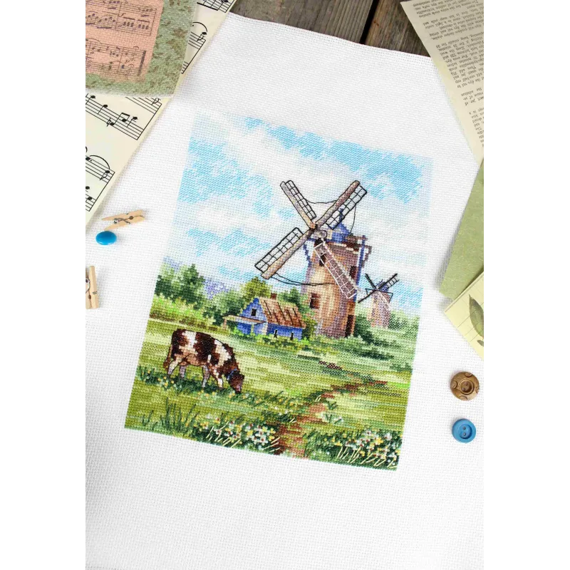 Набор для вышивания крестиком "Родная земля" 20*16 см SNV-919