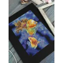 Набор для вышивания крестиком "Обитатели кораллового рифа" 25*18 см SNV-888