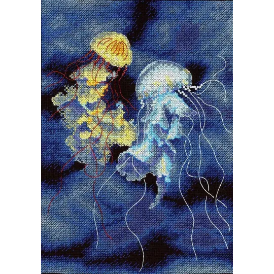 Набор для вышивания крестом "Подводная магия" 25*18 см SNV-887